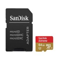SanDisk 64 GB MicroSDXC UHS Class 3 90 MB/s Memory Card  (With Adapter)