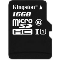 Kingston 16 GB MicroSDHC Class 10 80 MB/s Memory Card