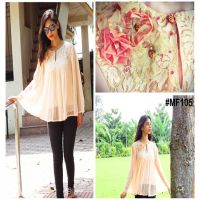 Mizzoli Fresh Peach Gorgette Top 