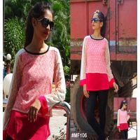 Mizzoli Fresh Peach Gorgette Top 