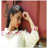 Mizzoli Fresh Pineapple Yellow Gorgette Top 