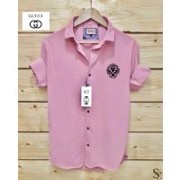 Designer Pink Men Full Sleeve Shirts