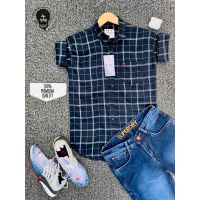 Classic Black Men Full Sleeves Cotton Shirts