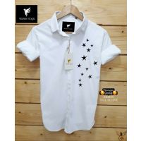 Designer Men Star Printed Regular Fit Shirts