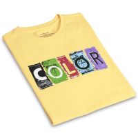 Men's Round Neck T-Shirt - Color - Yellow