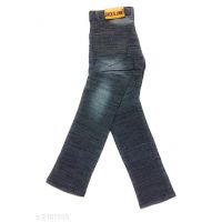 Essential Stylish Cotton Knitted Grey Men Jeans 