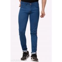 Stylish Blue Men Placement Print Jeans