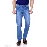 Seasons Best Fitted Blue Denim Men Jeans