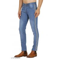 Luxury Unique Denim Blue Men Jeans