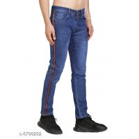 Classic Unique Denim Blue Men Jeans