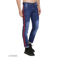Designer Denim Blue Shaded Men Jeans