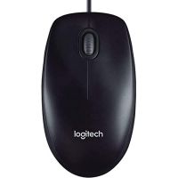 Logitech M90 / 1000 DPI Optical Tracking, Ambidextrous Wired Optical Mouse  (USB, Black)