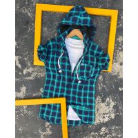 Seasons Removable Hood Multi Check Shirts