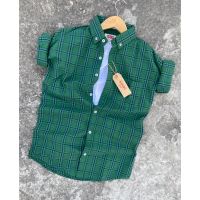 Stylish Green Check Men Shirts