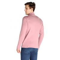 Seasons Men's Winter Wear Cotton High Neck Full Sleeves T-Shirt Light Pink