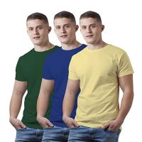 Seasons Men Round Neck Cotton T-Shirt- Combo Pack of 3