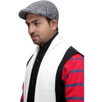 Seasons White Woolen Men Muffler 