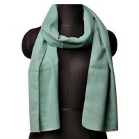 Seasons Green Woolen Plain Muffler