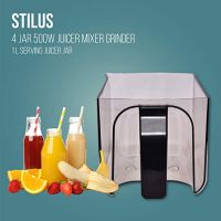 HAVELLS Stilus 500W Juicer Mixer Grinder 4 Jar (White & Black)