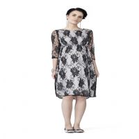 Radiation Safe- Comfortable Contrasting Lace Maternity Dress