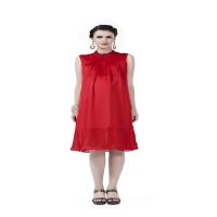 Radiation Safe-Comfortable Sequin Highneck Knee Length Maternity Dress
