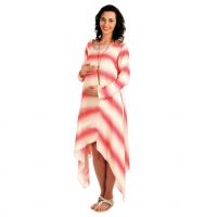 Radiation Safe-House of Napius- Pink Long Dress With Assymmetrical Bottom