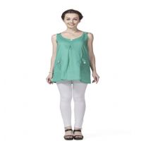 Radiation Safe-House of Napius Non-Printed Sleeveless Button Tunic with Pockets 