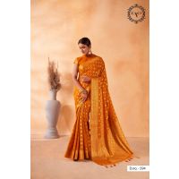 Navya Yellow Zari Women Saree