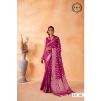 Navya Pink Zari Women Saree