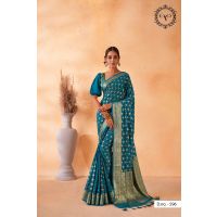 Navya Blue Zari Women Saree