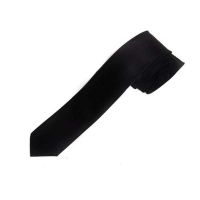 Seasons Collections Black Polyester Neck Tie