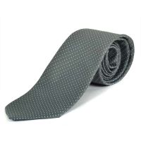 Seasons Gray White Dot Men's Tie