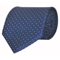 Seasons  Blue Micro Fiber Broad Tie For Men