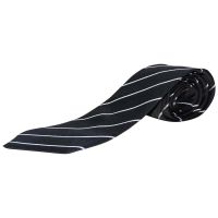 Seasons  Black & White Micro Fiber Tie