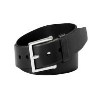 Genuine Black Saddle Leather Belt