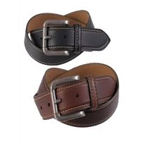 Genuine Brown/Black 2 Pcs Leather Belt