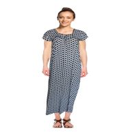 Seasons Polka Dots Print Full Length Nighty