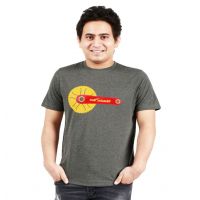 One Summer Men's Round Neck T-Shirt  Cycle Grey