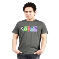 One Summer Men's Round Neck T-Shirt  Color Grey