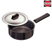 Hawkins Hard Anodized Saucepan With Stainless Steel Lid-18cm dia