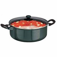 Hawkins Futura Hard Anodised Cook And Serve Stewpot L37 With Glass Lid