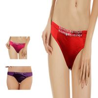 Buy snazzy Mixed Romantic Lace Tanga Thong Pack of 2 lace Assorted Medium  at