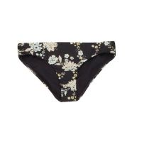 Black Floral Comfort Brief Panties