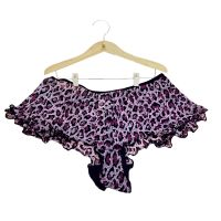 See Through Animal Print Boyshort Panty