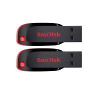 SanDisk Cruzer Blade Pack of 2 16 GB Pen Drive  (Red, Black)