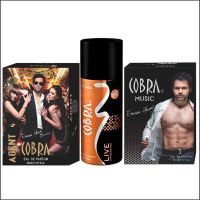 AGENT COBRA, COBRA MUSIC + COBRA DEO LIVE Perfume 50ml Each
