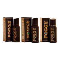 Fogg Combo of 3 Black Collection Deodorants -Aqua, Aromatic and Fougere - 120 ml each