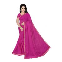 Thadesar Pink leheriya sarees for women rajasthani with border