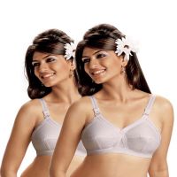 Pack Of 2 White Plus Size Bra