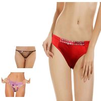 Comfort Women Thong Panties Pk 3